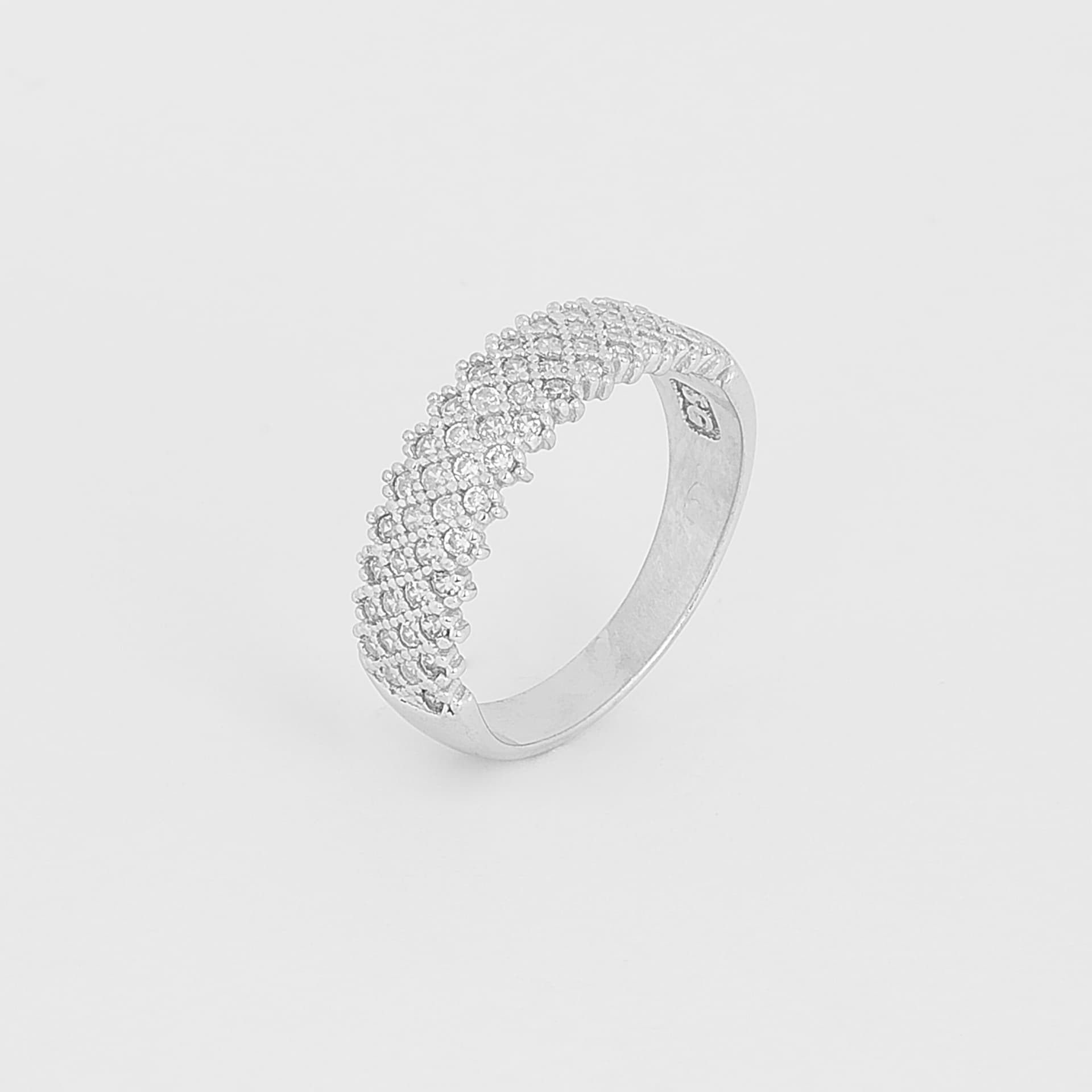 انگشتر نقره زنانه جواهری طرح 2 — تنوع 1