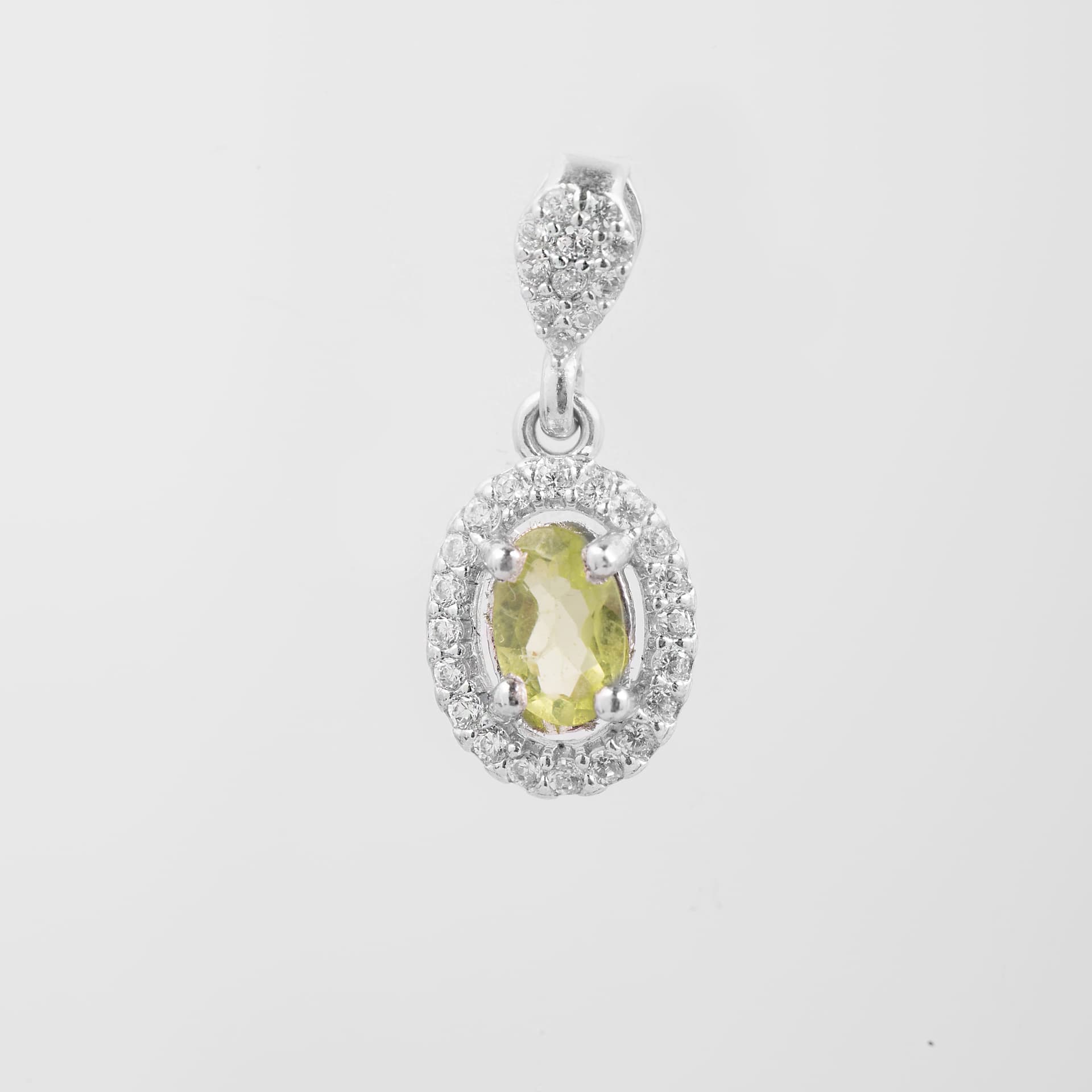 نیم ست نقره زنانه زبرجد طرح 3 — تصویر 6