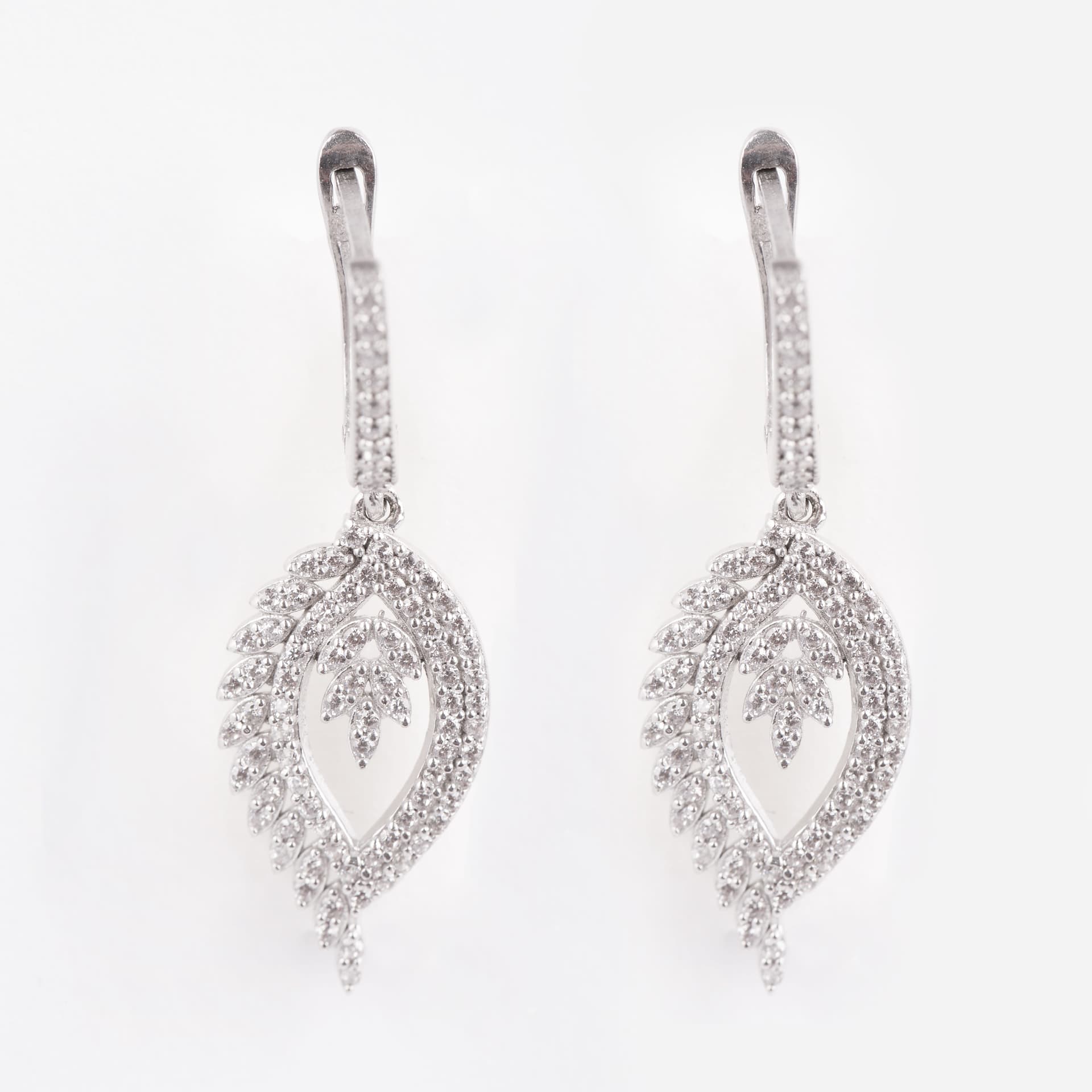 نیم ست نقره زنانه جواهری طرح 45 — تصویر 3