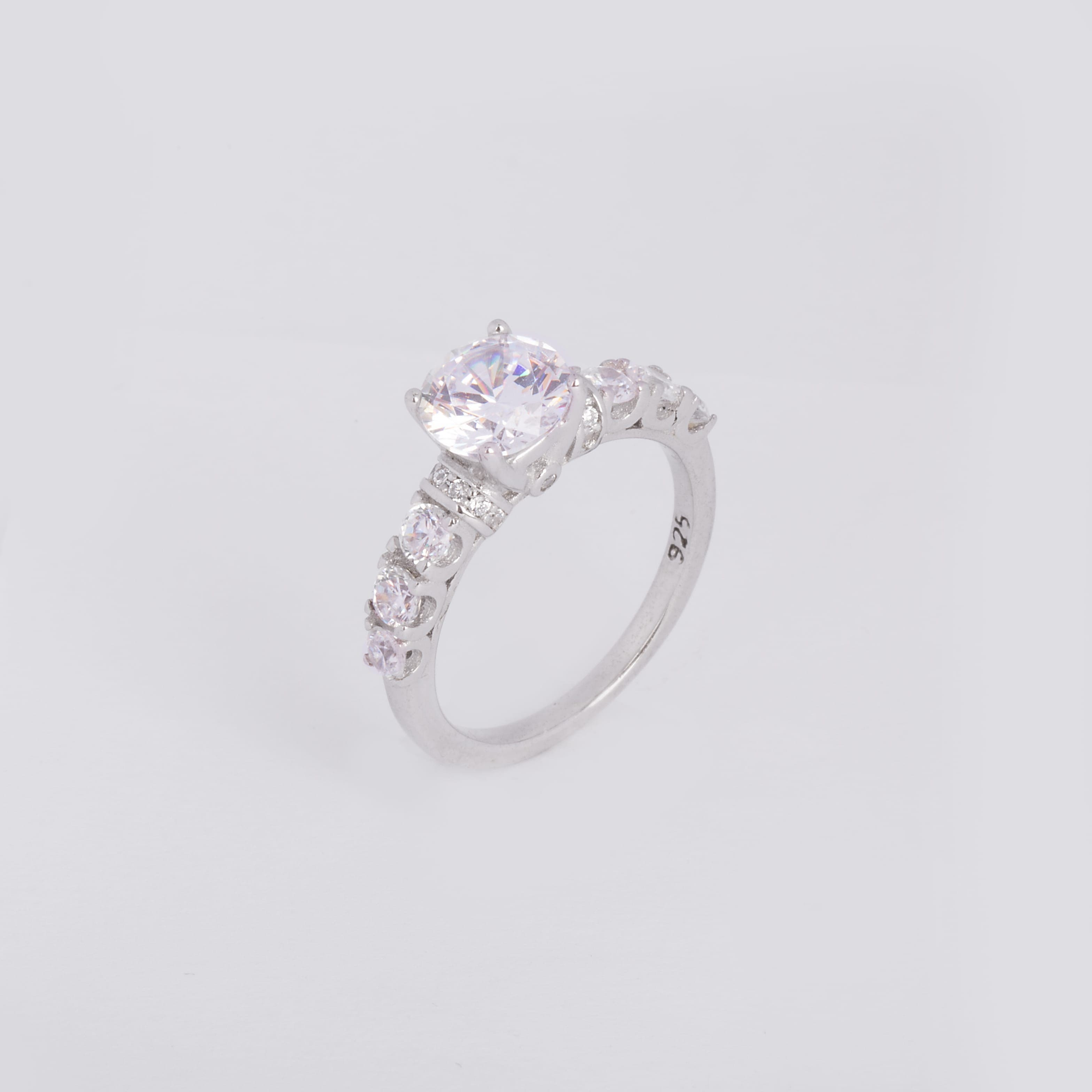 انگشتر نقره زنانه جواهری طرح 38