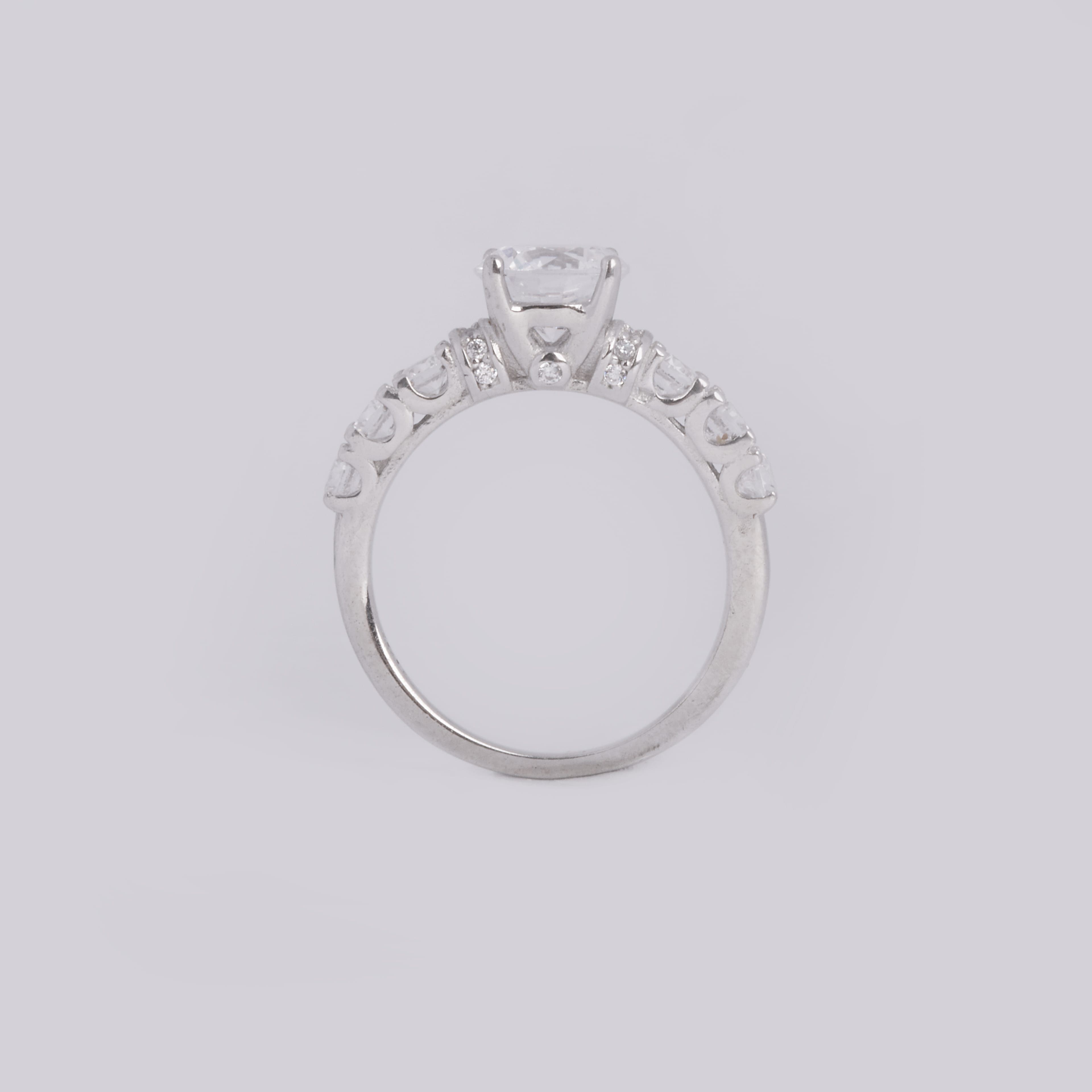 انگشتر نقره زنانه جواهری طرح 38