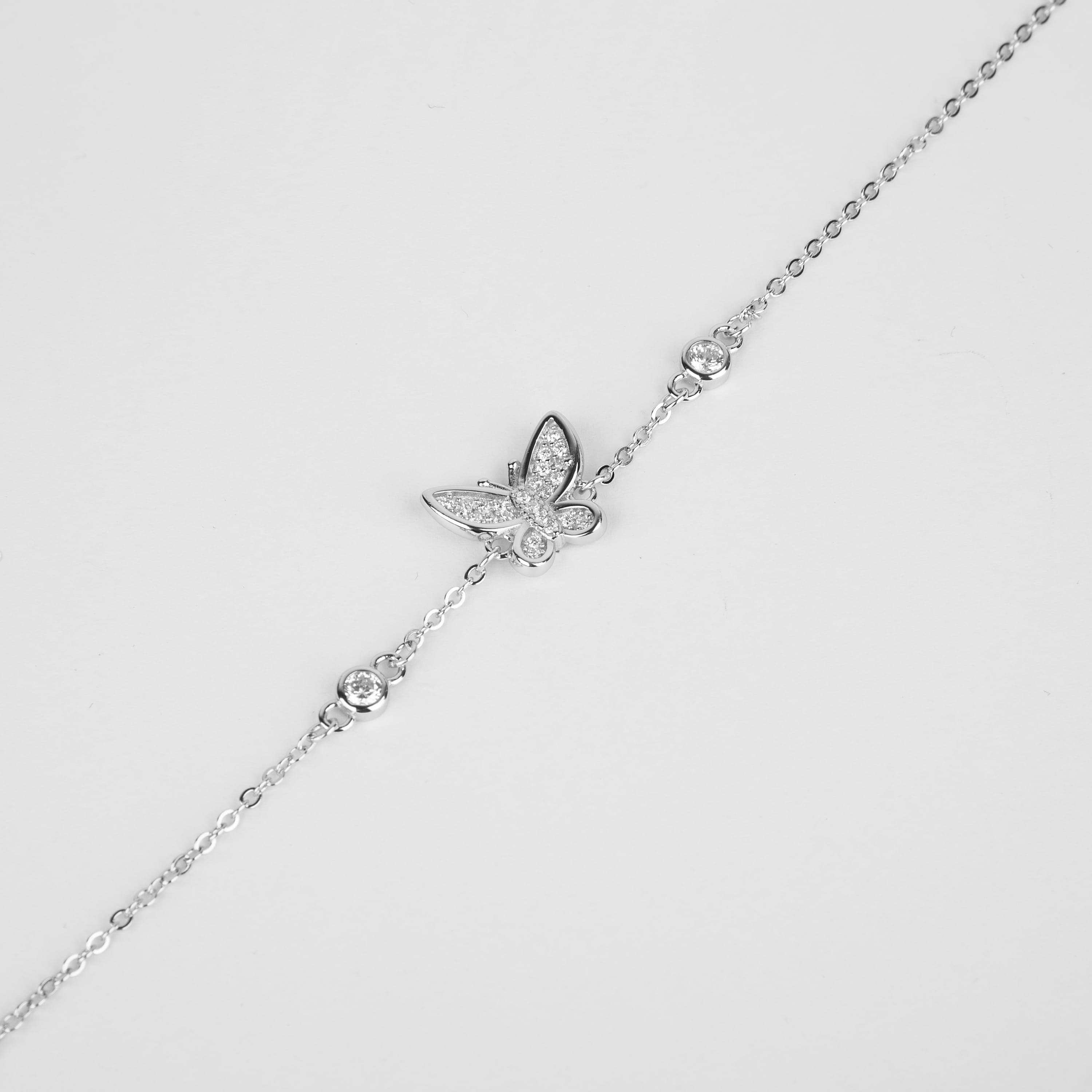 دستبند نقره زنانه جواهری طرح 1