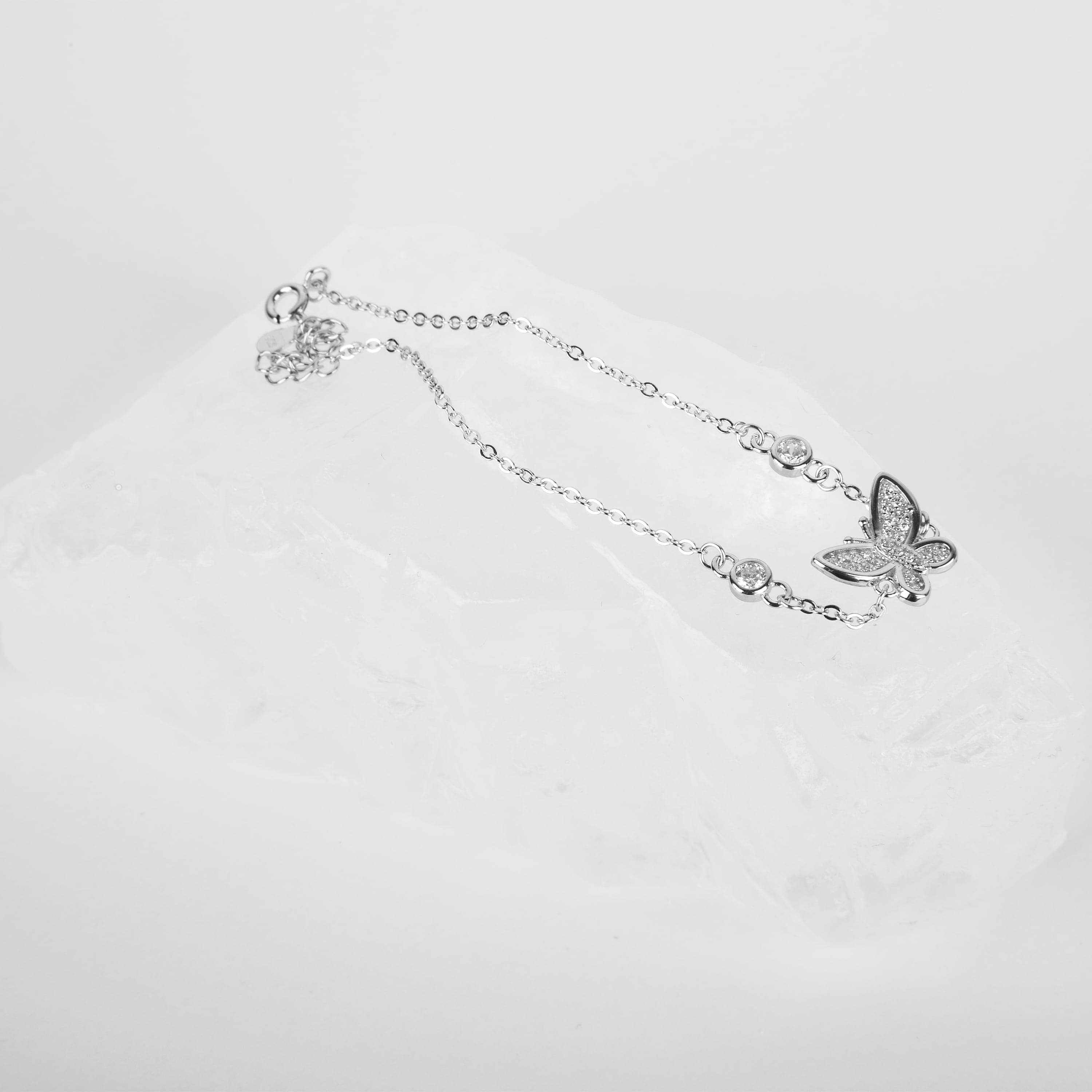 دستبند نقره زنانه جواهری طرح 1