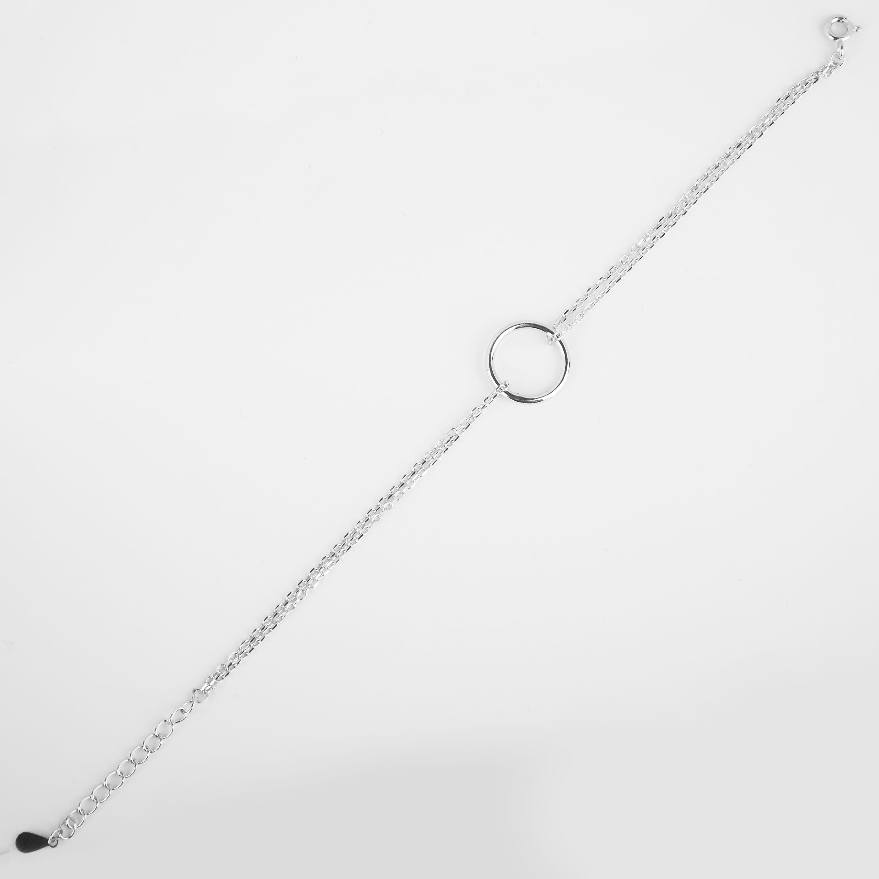 دستبند نقره زنانه جواهری طرح 7