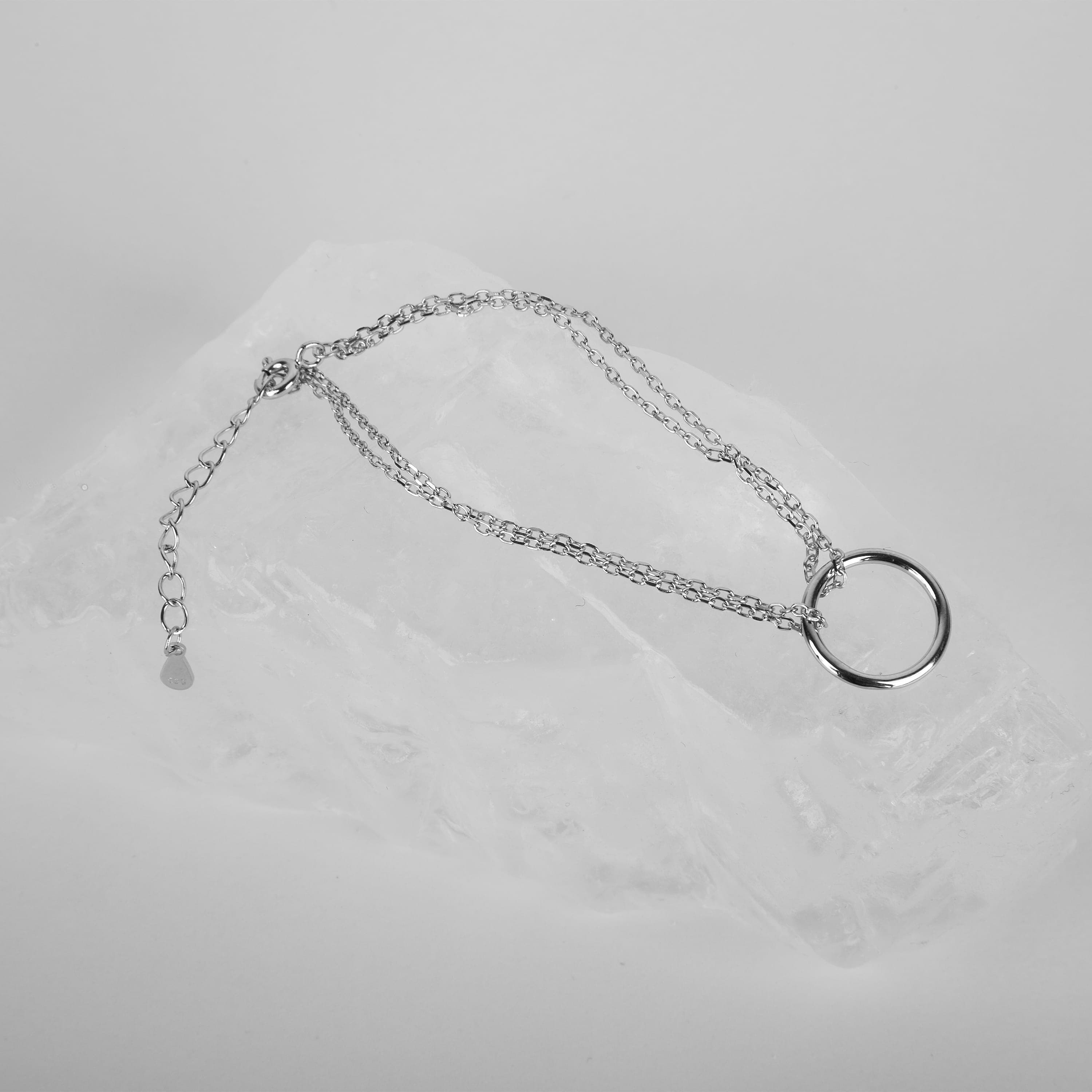 دستبند نقره زنانه جواهری طرح 7