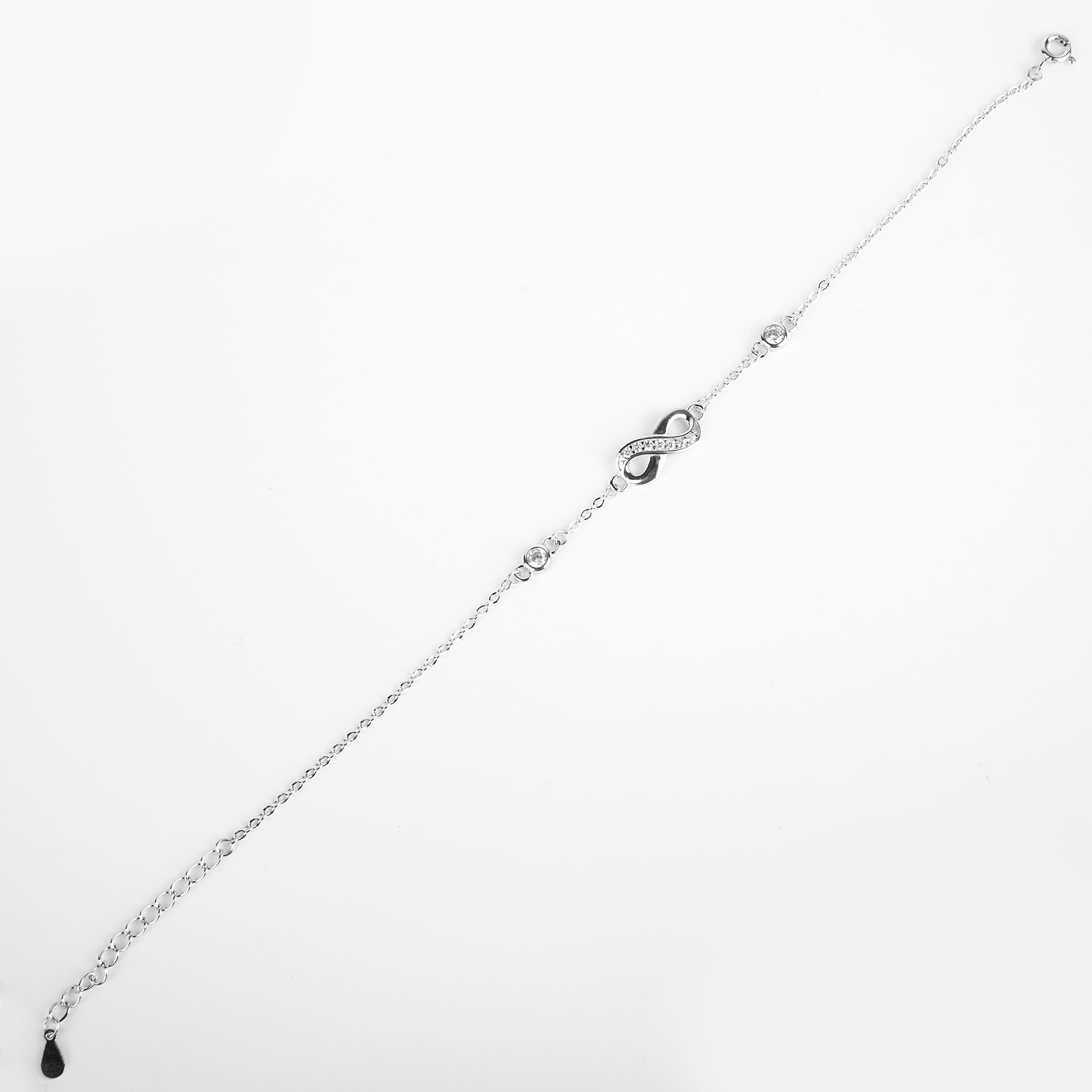 دستبند نقره زنانه جواهری طرح 8