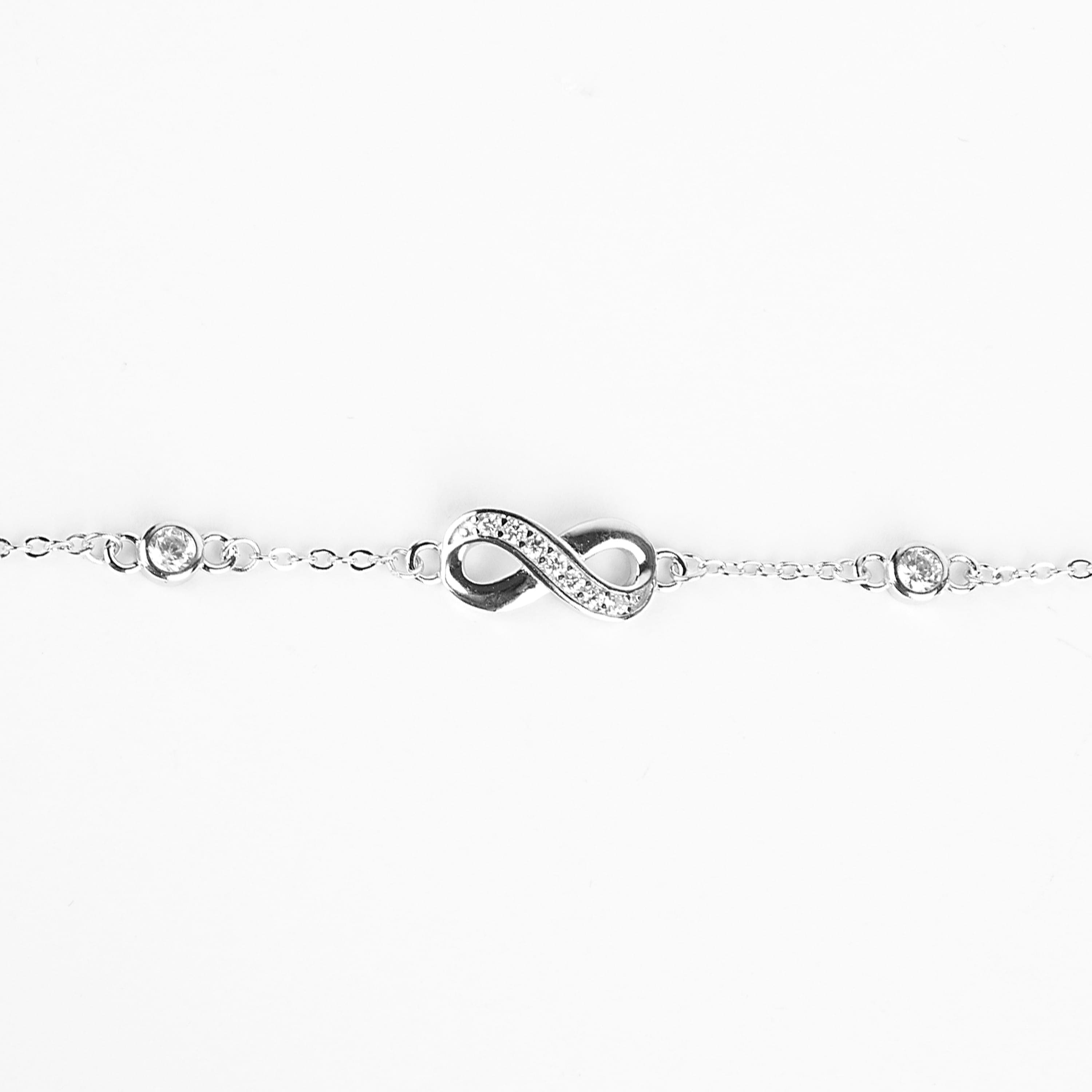 دستبند نقره زنانه جواهری طرح 8